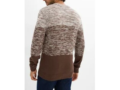 B.P.C sweter męski brązowy melanż r.3XL