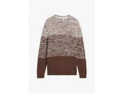 B.P.C sweter męski brązowy melanż r.3XL
