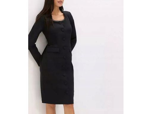 B.P.C sukienka żakietowa czarna elegancka r.40