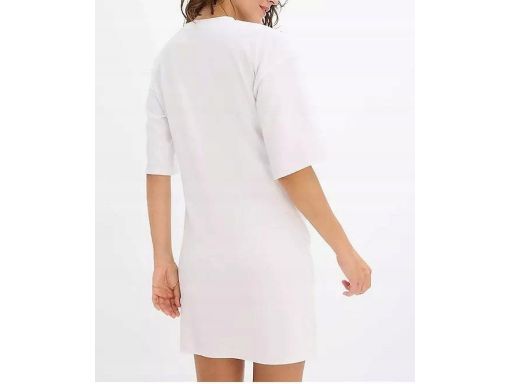 B.P.C sukienka shirtowa biała z marszczeniami r.44/46