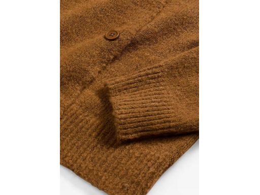 B.P.C sweter rozpinany koniakowy dwurzędowy r.40/42