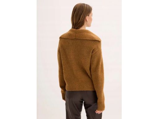 B.P.C sweter rozpinany koniakowy dwurzędowy r.40/42
