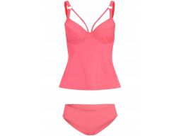 B.P.C tankini różowe neonowe z figami ^46 (90D)