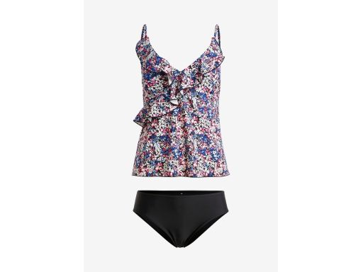 B.P.C tankini w kolorowe kwiatuszki z falbanką r.46
