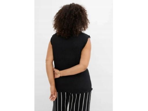 B.P.C top strukturalny czarny 44/46.