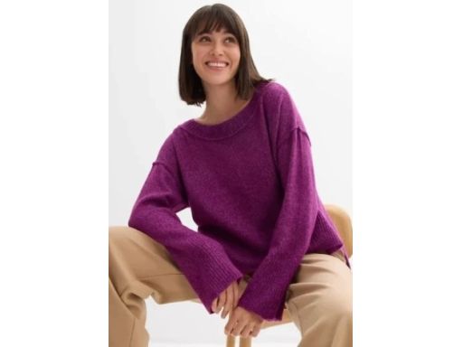 B.P.C biskupi sweterek oversize z dłuższym tyłem 48/50.