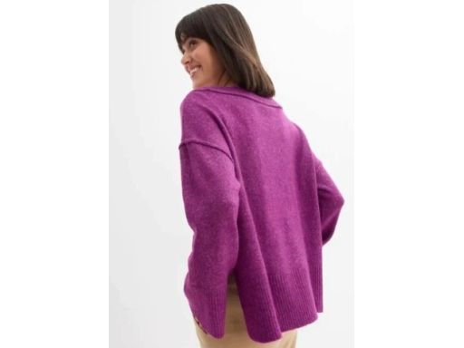 B.P.C biskupi sweterek oversize z dłuższym tyłem 48/50.