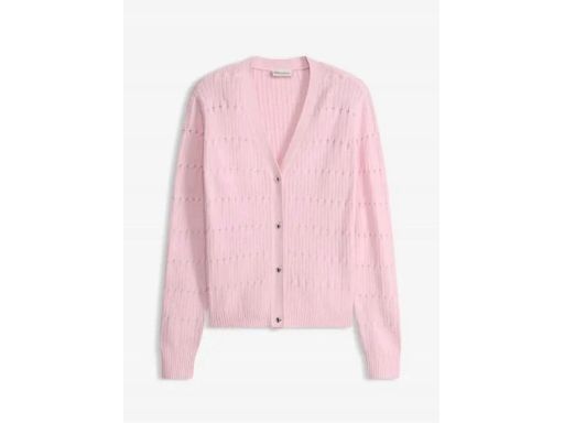B.P.C sweter różowy z guziczkami seruszkami 48/50.