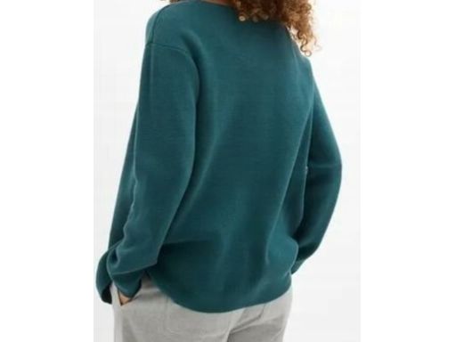 B.P.C sweter rozpinany morski zielony 48/50.