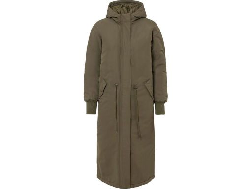B.P.C płaszcz ocieplany zielony oversize z kapturem 46