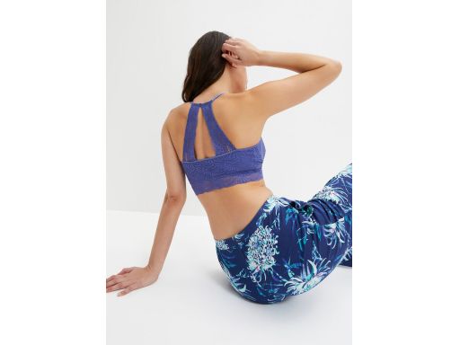 B.P.C koronkowy biustonosz bustier szafirowy ^44/46
