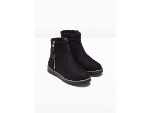 B.P.C botki damskie czarne eko zamsz 36.