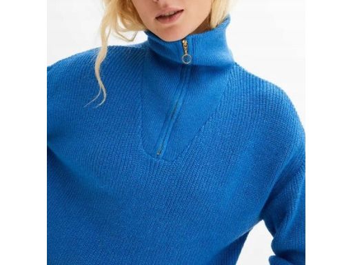 B.P.C sweter niebieski ze stójką ^36/38