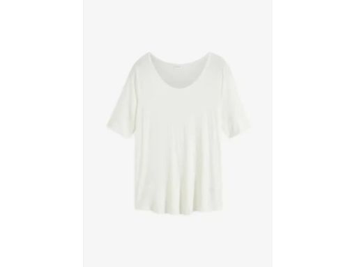 B.P.C t-shirt śmietankowy z wiskozy 32/34.