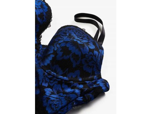 B.P.C body czarne ze stringami usztywniane miseczki koronkowe r.95B