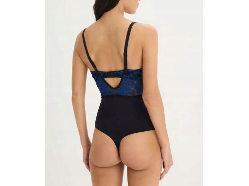 B.P.C body czarne ze stringami usztywniane miseczki koronkowe r.95B