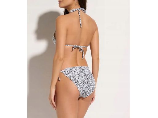 B.P.C bikini z wiązaniem na szyi białe we wzory r.40
