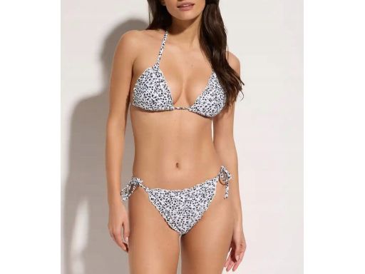B.P.C bikini z wiązaniem na szyi białe we wzory r.40