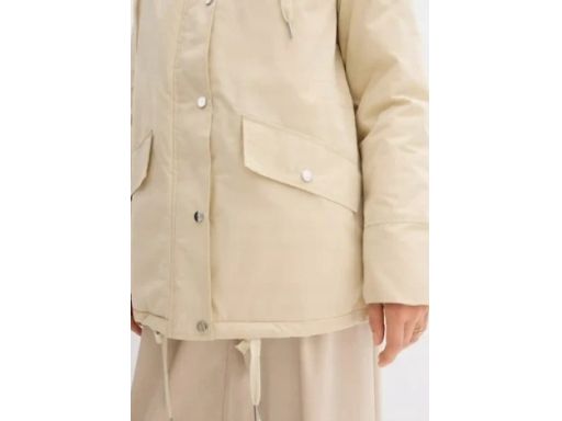 B.P.C kurtka-parka beżowa ze stójką lekko ocieplana 38.
