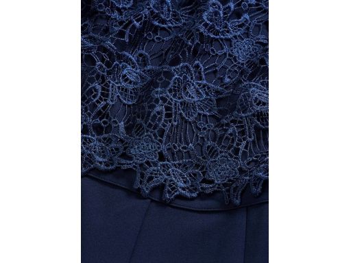 B.P.C kombinezon granatowy z koronką elegancki r.40
