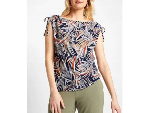 B.P.C t-shirt z nadrukiem i marszczeniem na ramionach ^44/46
