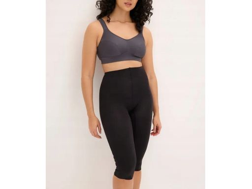 B.P.C legginsy lekko modelujące czarne bawełniane r.48