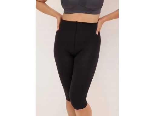 B.P.C legginsy lekko modelujące czarne bawełniane r.48
