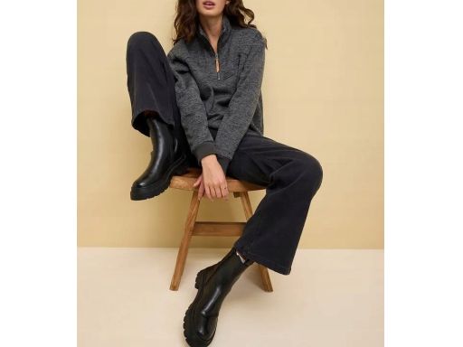 B.P.C bluza damska miękka boxy szara ^40/42