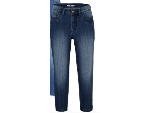 B.P.C jeansowe ciemne spodnie capri damskie 42.