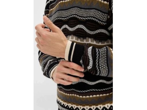 B.P.C sweter męski we wzory M.