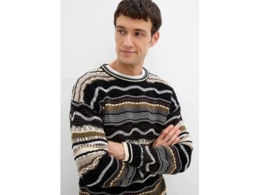B.P.C sweter męski we wzory M.
