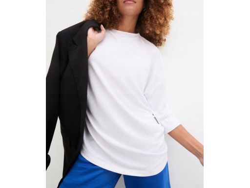 B.P.C biały t-shirt oversize z wiskozy r.40/42