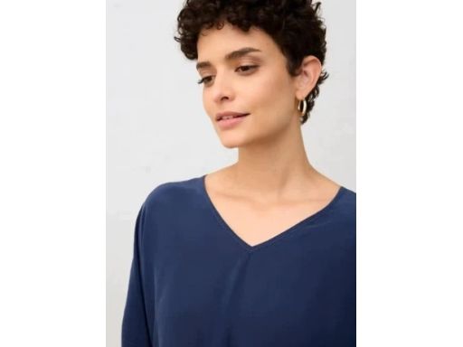 B.P.C bluzka granatowa z jedwabiem 40/42.