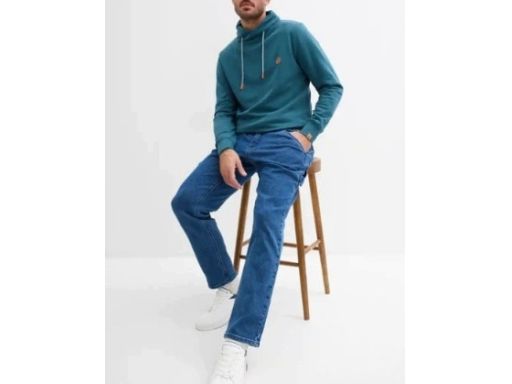 B.P.C bluza męska z szalowym kołnierzem morska 3XL.