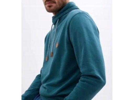 B.P.C bluza męska z szalowym kołnierzem morska 3XL.