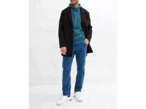 B.P.C bluza męska z szalowym kołnierzem morska 3XL.