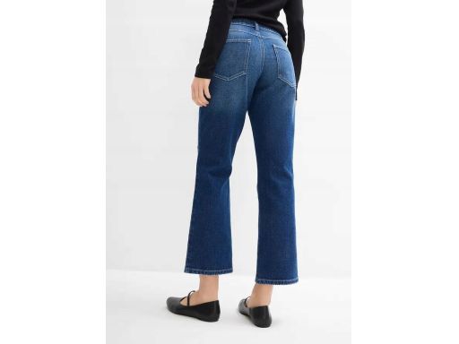 B.P.C jeansy 7/8 damskie z dziurami modne 48.