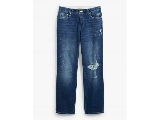 B.P.C jeansy 7/8 damskie z dziurami modne 48.