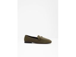 B.P.C półbuty damskie loafersy khaki z eko zamszu r.39