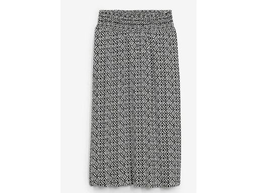 B.P.C spódnica midi biało-czarna we wzory 50.