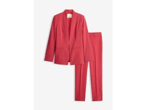 B.P.C garnitur-spodium damski elegancki malinowo-ceglany r.54
