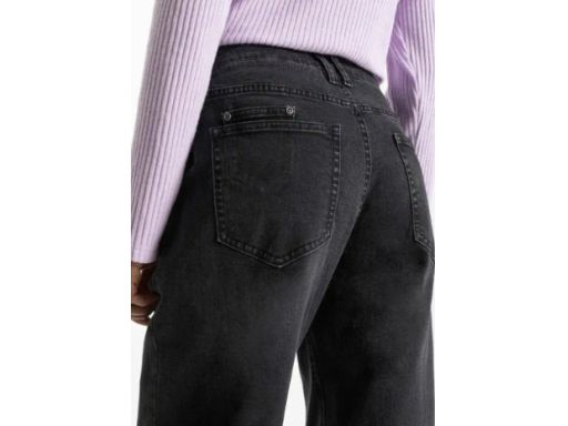 B.P.C spodnie barrel jeansowe czarne damskie 46.