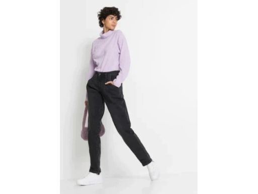 B.P.C spodnie barrel jeansowe czarne damskie 46.