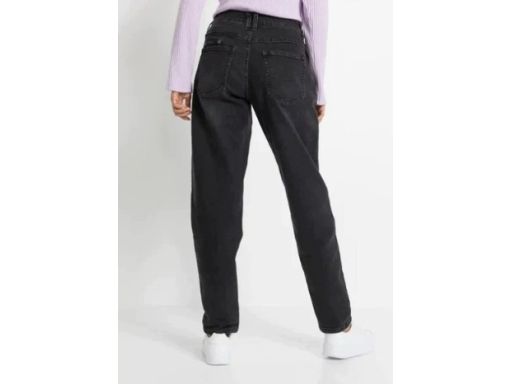 B.P.C spodnie barrel jeansowe czarne damskie 44.