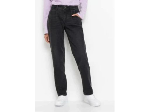 B.P.C spodnie barrel jeansowe czarne damskie 44.