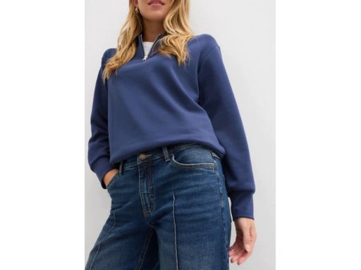 B.P.C jeansy wide leg z zaszytym kantem damskie 42.