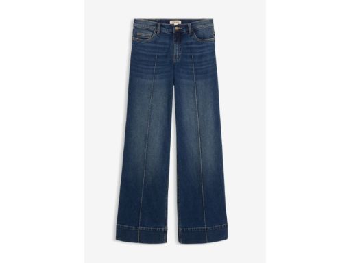 B.P.C jeansy wide leg z zaszytym kantem damskie 42.