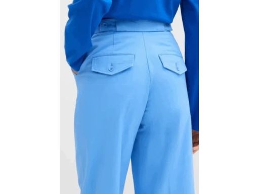 B.P.C szafirowe spodnie 7/8 chino z wysokim stanem 40.