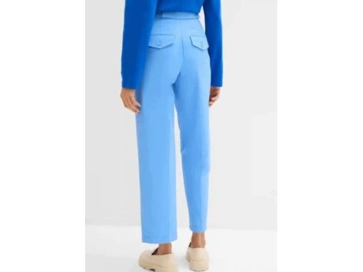 B.P.C szafirowe spodnie 7/8 chino z wysokim stanem 40.