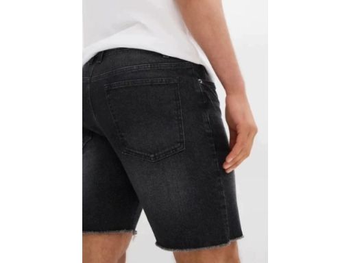 B.P.C spodenki bermudy jeansowe czarne męskie 44.